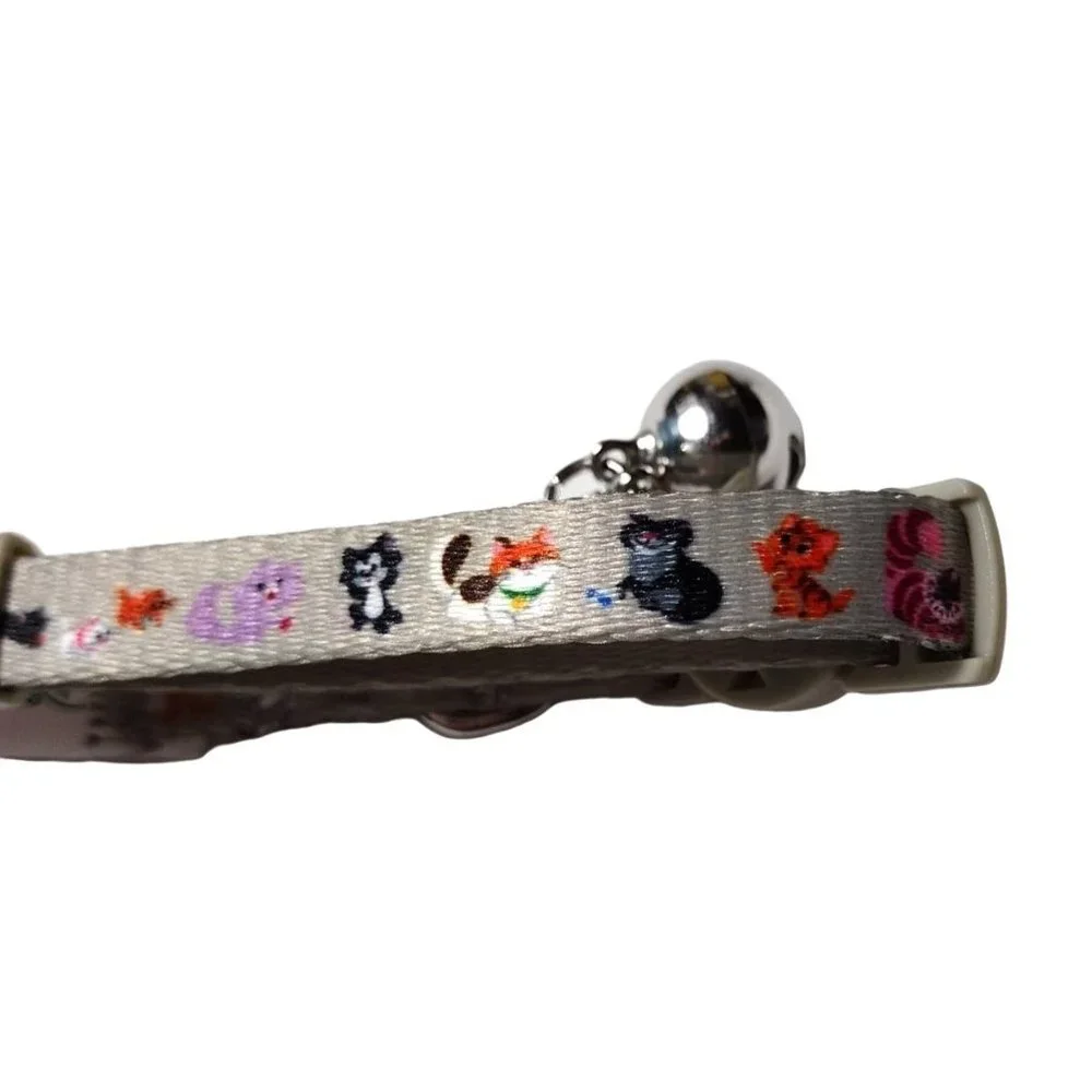 Disney Parks Characters Tails One Size Cat Small Pet Animal Collar With Bell NEW